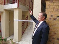 John Wilson, vice chairman of the NLA-SA Board, proudly opened the new  training facility.